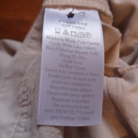 EVERLANE the draper pleated pants in sandstone (12R) - Picture 10 of 16